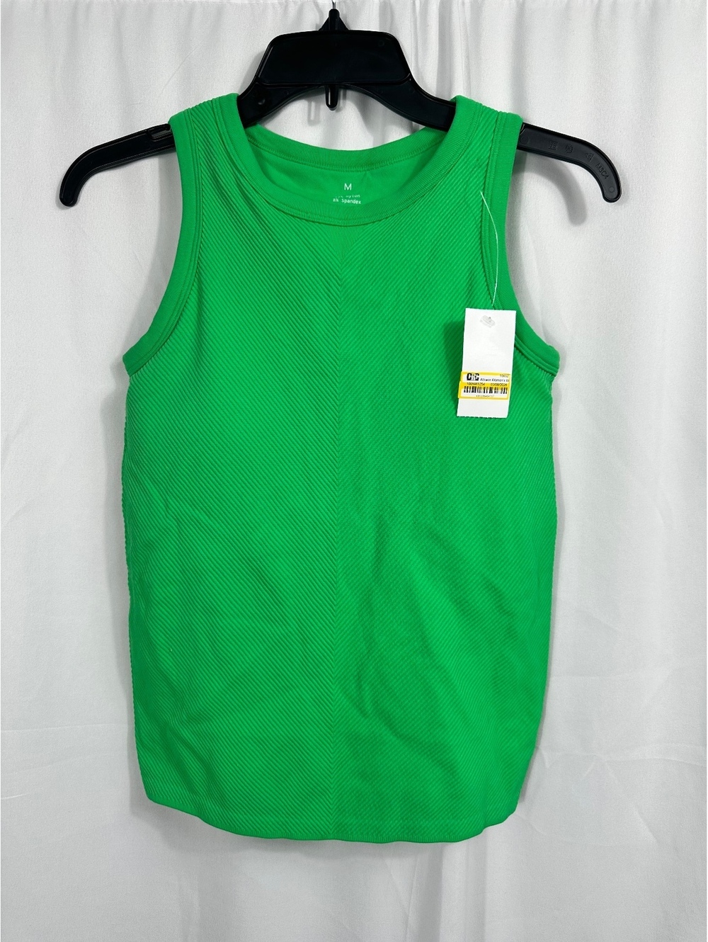 Attraco Women's Green Sleeveless Tank Top Medium